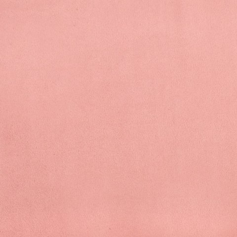 Rama łóżka z zagłówkiem, różowa, 120x200 cm, aksamitna