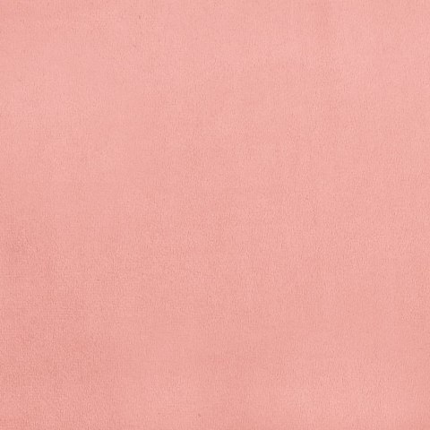 Rama łóżka z zagłówkiem, różowa, 120x200 cm, aksamitna