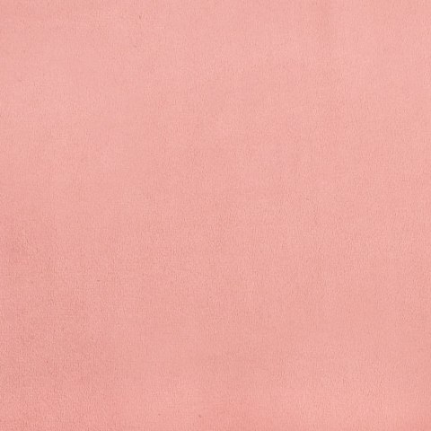 Rama łóżka z zagłówkiem, różowa, 90x200 cm, aksamitna