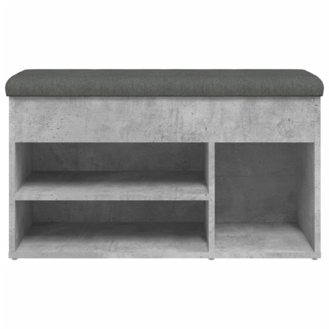 Ławka na buty, szarość betonu, 82x32x45,5 cm