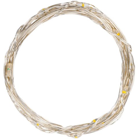Zestaw 10 przewodów świetlnych, 25 diod LED, kolorowych, bat