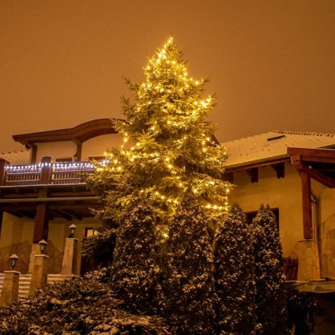 Świąteczne oświetlenie 20 m, 200 diod LED, biała ciepła