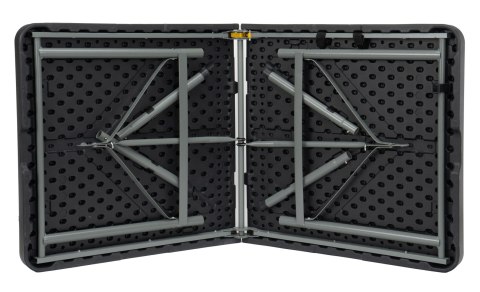 Stół cateringowy składany w walizkę JUNE czarny 120 cm