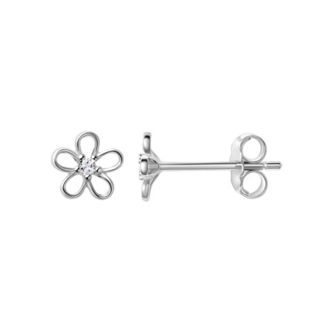 Rhodium plated silver earrings KSE6591