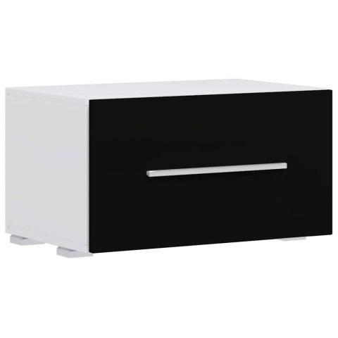 Meble do salonu z szafką pod TV i podświetleniem LED, 5 elementów, czarne