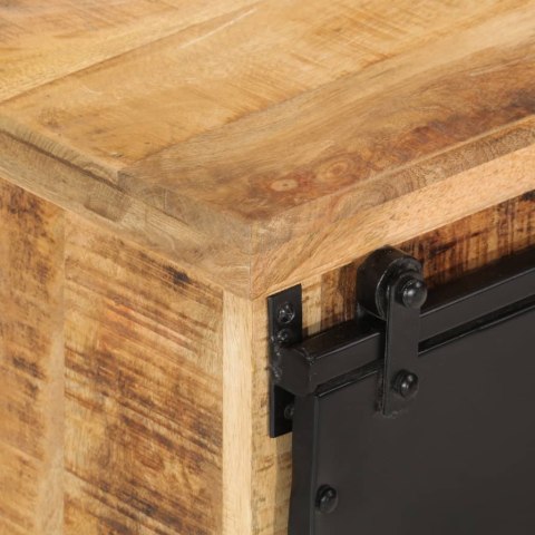 Szafka, 80x30x55 cm, lite surowe drewno mango