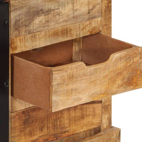 Szafka, 80x30x55 cm, lite surowe drewno mango