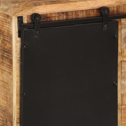 Szafka, 80x30x55 cm, lite surowe drewno mango