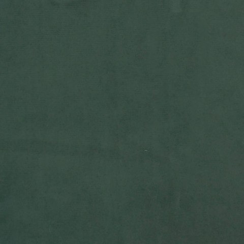 Rama łóżka bez materaca, ciemnozielone, 140x200 cm, aksamit
