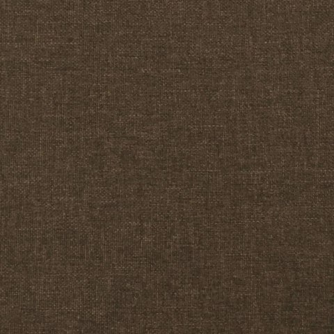 Rama łóżka bez materaca, ciemnobrązowa, 200x200 cm, tkanina