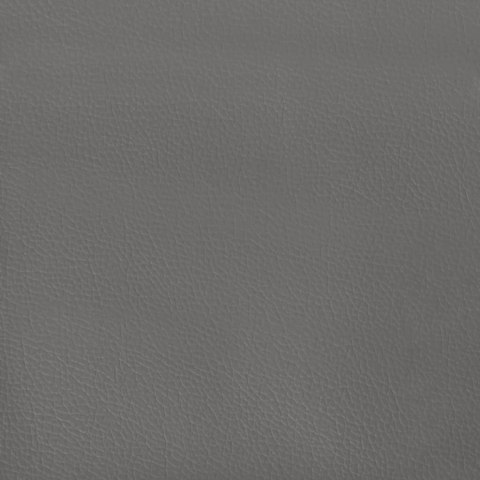 Rama łóżka z zagłówkiem, szara, 80x200 cm, sztuczna skóra