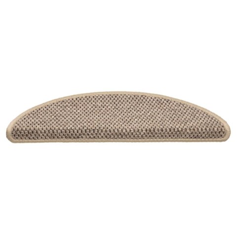 Samoprzylepne nakładki na schody, 15 szt., 56x17x3 cm, beżowe