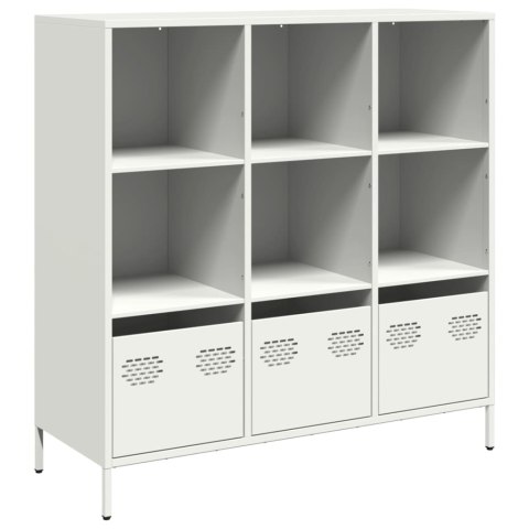 Szafka, biała, 101,5x39x103,5 cm, stal