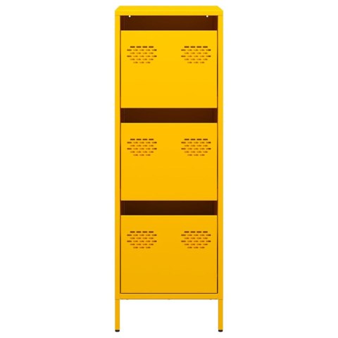 Szafka, musztardowa, 39x35x103,5 cm, stal