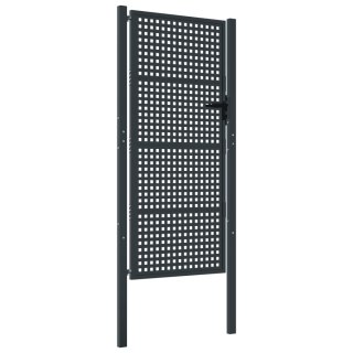 Furtka ogrodowa, antracytowa, 105x250 cm, stal