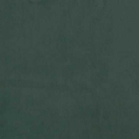 Rama łóżka bez materaca, ciemnozielone, 100x200 cm, aksamitne