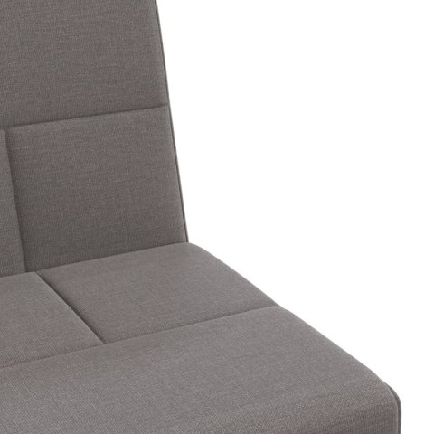 Rozkładana kanapa z uchwytami na napoje, taupe, tkanina