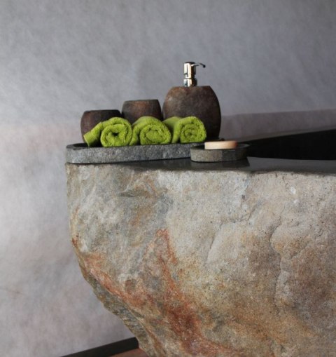 Zestaw łazienkowy z kamienia naturalnego Natural River Stone