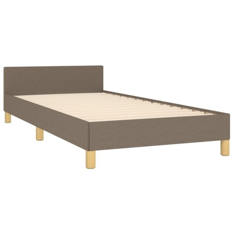Rama łóżka bez materaca Taupe 90x200 cm Tkanina