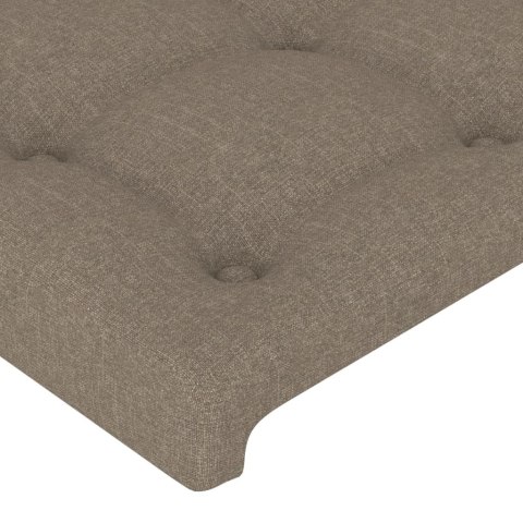 Rama łóżka bez materaca Taupe 90x200 cm Tkanina