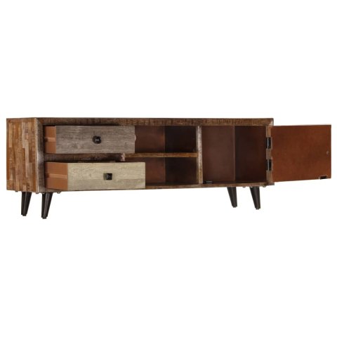 Szafka pod TV, 118x30x40 cm, lite drewno mango
