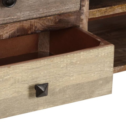 Szafka pod TV, 118x30x40 cm, lite drewno mango