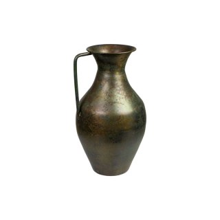 Wazon Romimex Antique Brązowy Metal Z uchwytem