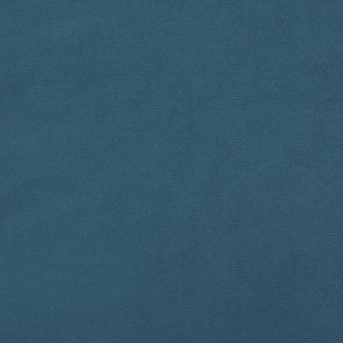 Rama łóżka bez materaca, ciemnoniebieska, 200x200 cm, aksamitna