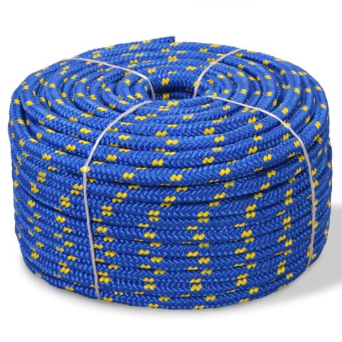 Linka żeglarska z polipropylenu, 14 mm, 50 m, niebieska