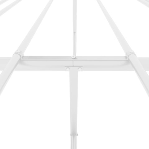 Metalowa rama łóżka, biała, 120x200 cm