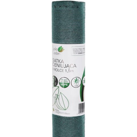 SIATKA CIENIUJĄCA 140G/M2 1.5X25M CZARNO ZIELONA