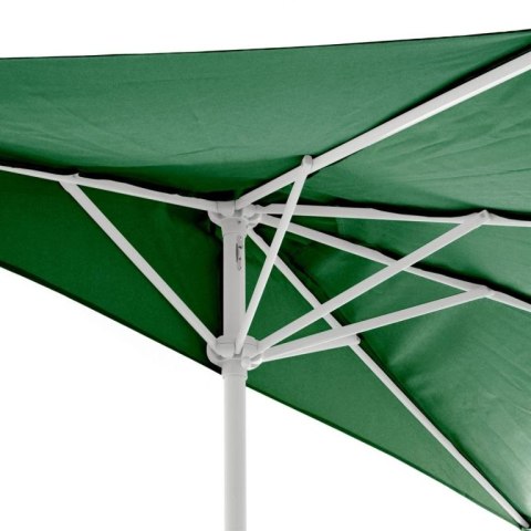 Półokrągły parasol balkonowy 2,7 m ciemnozielony z korbką