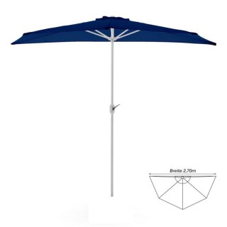 Półokrągły balkonowy parasol przeciwsłoneczny 2,7 m
