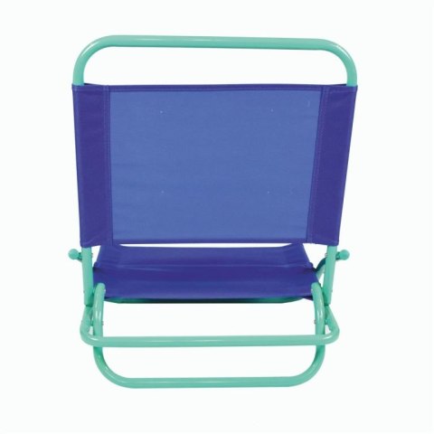 Krzesło plażowe składane, PVC, niebiesko-zielone