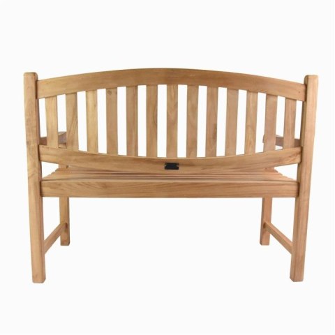 Ławka 2-osobowa DIVERO, drewno tekowe, 120 cm
