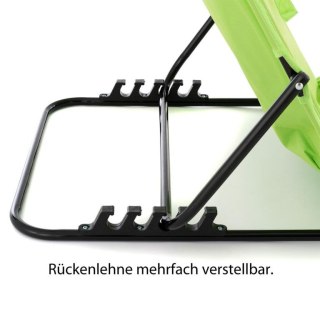 Regulowana podkładka plażowa z oparciem, zielona, 2 sztuki