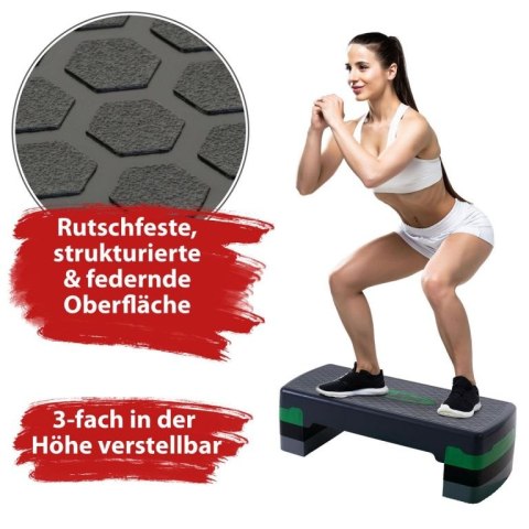 Stepper MAXXIVA, regulowana wysokość, zielony