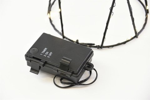 Zestaw metalowych piramid, 154 LED, ciepła biała
