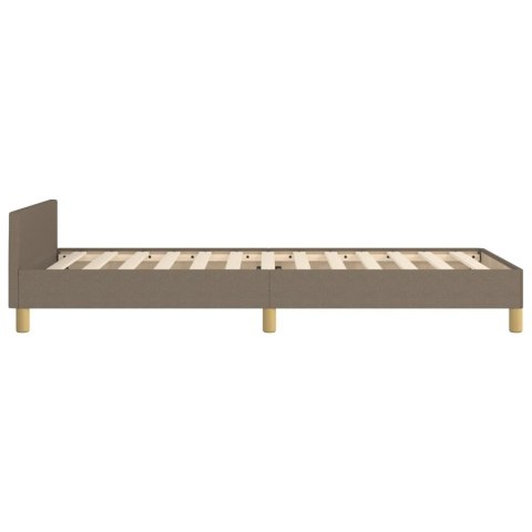 Rama łóżka bez materaca Taupe 80x200 cm Tkanina