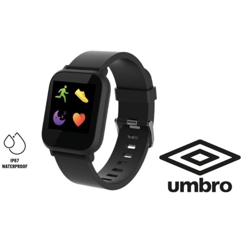 OPASKA ZEGAREK MONITORUJĄCY CZARNY KWADRATOWY UMBRO
