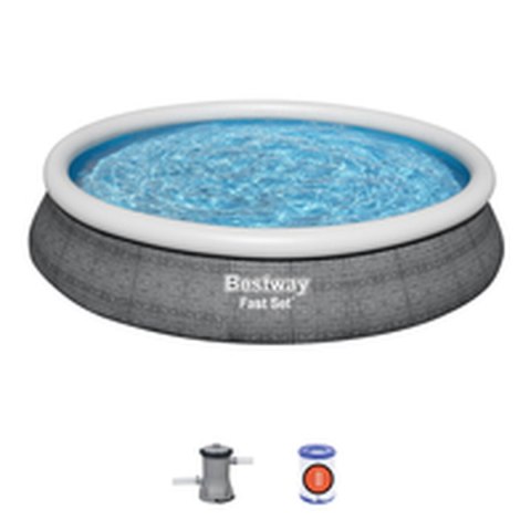 Bestway Basen dmuchany dla dorosłych Ratan z oczyszczaczem 475x84 cm Ogród 57313