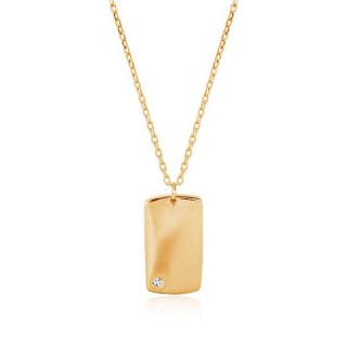 Gold necklace NXC6694 - Zirconia
