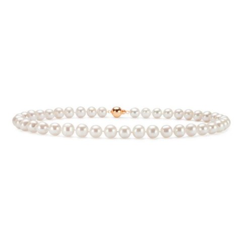 Gold necklace NZN6319 - Freshwater pearls
