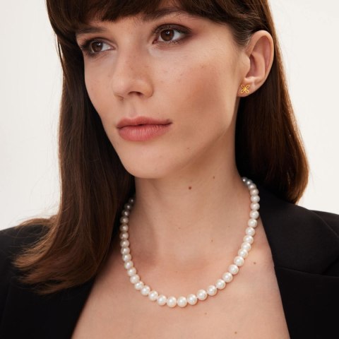 Gold necklace NZN6319 - Freshwater pearls