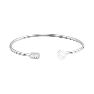 Rhodium plated silver bracelet BSN6669 - Zirconia