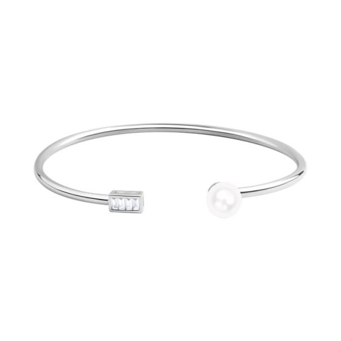 Rhodium plated silver bracelet BSN6669 - Zirconia