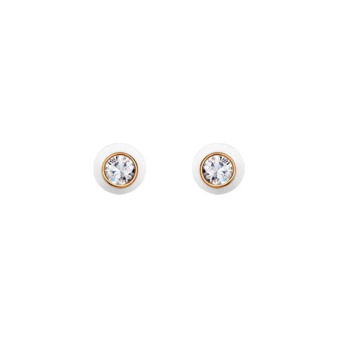 Silver earrings KDK6672 - Zirconia
