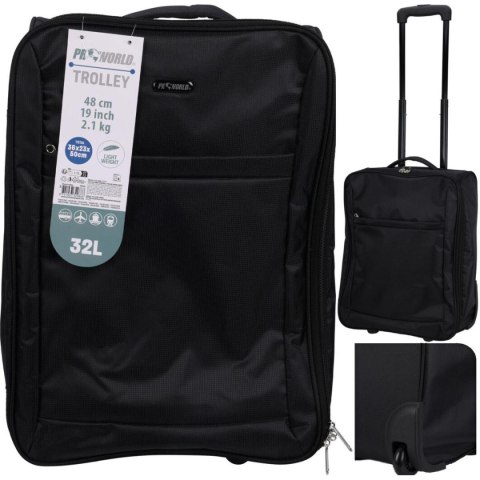 WALIZKA PODRÓŻNA KABINOWA 32L BLACK PROWORLD
