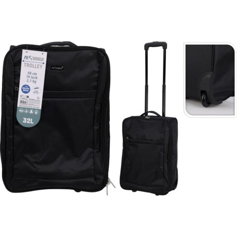 WALIZKA PODRÓŻNA KABINOWA 32L BLACK PROWORLD