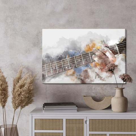 Obraz Na Płótnie Abstrakcyjna Gitara W Rękach